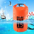 thumbnail image 7 of Niovtt Waterproof Dry Bag Pack Sack Swimming Kayaking River Trekking (15L Orange), 7 of 7