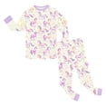 thumbnail image 5 of JUMEYU Cute Pajamas for Girls Kids Baby Boys Girls Pajama Set Kids Cute Toddler Snug fit Pattern Design Pjs Cotton Sleepwear 5T 6T (Light Purple,5-6 Years), 5 of 7
