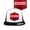 B/W/B Red logo, variant on "Good Times" Red & White Adjustable Snapback/Trucker Hat For Men & Women