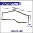 thumbnail image 2 of Whole Parts Refrigerator Door Seal Gasket (Grey Color), Single Piece, Part# WPW10443326 - Replacement & Compatible with Some Jenn Air, Kitchen Aid, Maytag and Whirlpool Refrigerators, 2 of 6