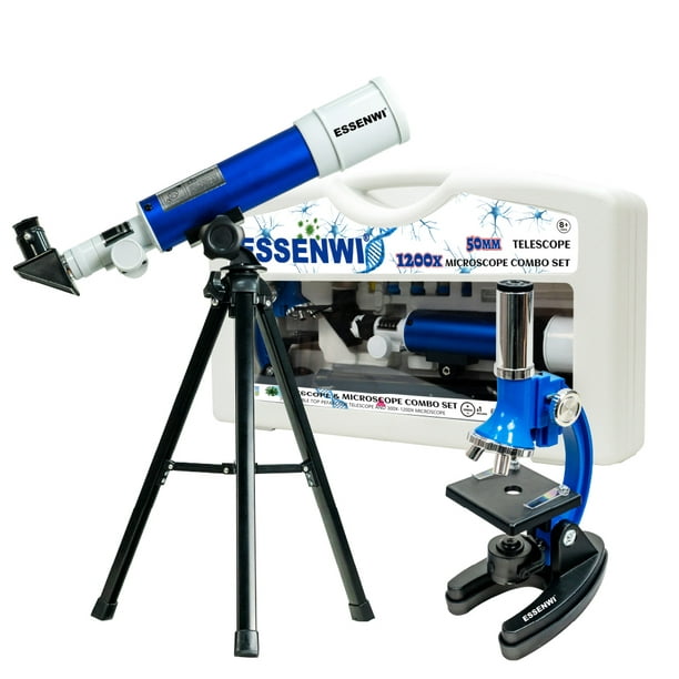 ESSENWI Telescope and Microscope Set for Kids, 300x1200x Microscope