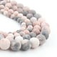 thumbnail image 5 of Cuentas sueltas redondas de jaspe cebra rosa mate y pulido natural de 4/6/8/10 mm para hacer joyas, pulseras y collares de 15 pulgadas, 5 of 5