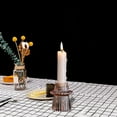 thumbnail image 5 of Binwennn Pillar Candle Base Wind Transparent Glass Candle Stand Candlelight Dinner Table Decoration, 5 of 5