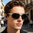 thumbnail image 3 of Polarized Photochromic Sunglasses Auto Light Changing Glasses Anti Glare Day Night Driving Shades For Cycling Fishing Outdoor Sports(Silver-15Cm), 3 of 3