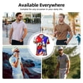 thumbnail image 6 of Lsque Mario Pattern Golf Shirts for Men Dry Fit Print Moisture Wicking Performance Short Sleeve Polo Shirt-Medium, 6 of 7