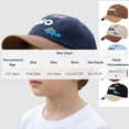 thumbnail image 4 of CYRBOKO Cotton, Casual Adjustable Cotton Breathable Baseball Caps for Kids Blue Size 2-6 T, 4 of 6