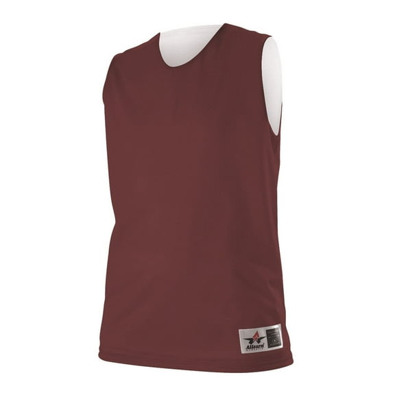 Alleson Athletic 560RW Women's Reversible Mesh Tank - Maroon White