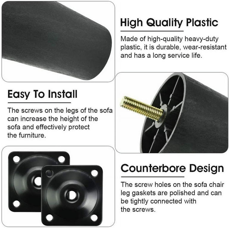 Plastic couch feet hot sale