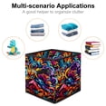 thumbnail image 2 of Graffiti Large Capacity Foldable Storage Baskets with Handle, 10.8"x10.5"x10.6", Toy Storage Cube Organizer Storage Containers, 2 of 6
