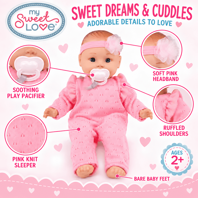 My Sweet Love My Cuddly Baby 14-Inch Soft Baby Doll photo 3