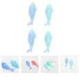 thumbnail image 3 of 4Pcs Dolphin Shaped Nail Brushes Maincure Tools Nail Brushes (Random Color), 3 of 7