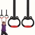 thumbnail image 3 of Chok Gymnastics Rings Set  Pull Up Rings with Straps  Playground Home Exercise Gym Rings with Drawstring Bag for Exercise, 3 of 5