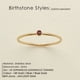 thumbnail image 1 of Anillo SUNIBI de acero inoxidable 316L con piedra de nacimiento para mujer, anillo de estilo Simple de Color dorado, joyería de moda para fiestas y festivales, triangulación de envíos Dengxun unisex, 1 of 2