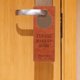 thumbnail image 4 of QUMIIRITY 2Ud Señal De Colgar Para Puerta Hotel Doble Cara Con Mensaje No Molestar Y Limpiar, 4 of 6