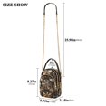 thumbnail image 2 of FORMRS Crossbody Bag for Women Quilted Travel Shoulder Cell Phone Purse with Chain Strap Handbag, Metallic Flower, 2 of 7