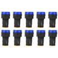 thumbnail image 3 of Led Power Indicator Light Power Indicator Light Power Signal Light Signal Light Semiconductor Energy Saving Lamp 10Pcs BERM LED Power Indicator Light  PC Flame Retardant Shell 22mm, 3 of 8