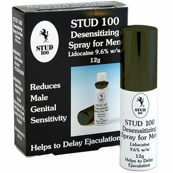 Stud 100 Male Desensitizing Spray, 12 g with 120+ Sprays Per Bottle