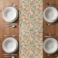 thumbnail image 6 of Pink Rose Table Runner - 48 Inch Long, Kitchen Dining Table Runner Dresser Scarves, Romantic Botanical Floral Flowers Leaves Farmhouse Decor for Coffee Tables Wedding Party Banquet, 6 of 8