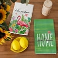 thumbnail image 3 of Flamingo Hello Sunshine Summer Kitchen Towels Dish Towels Set of 2,Flower Leaves Hand Towels 18x26 Inch Drying Dishcloth,Farmhouse Home Seasonal Holiday Summer Decorations AD315, 3 of 6