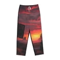 thumbnail image 4 of Daiia Sunset Western Desert Cowboy Women's Sleep Pant with Pockets and Drawstring,Pajama Pants-Medium, 4 of 9