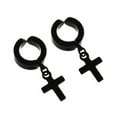 thumbnail image 1 of 1PCS Trendy Geometric Dangle Earring Ear clip Non piercing None Piercing Titanium Steel Single Ear Stud Earring Clips, 1 of 8