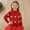 Red, variant on Fesfesfes Girls Knitted Sweater Long Sleeve Round Neck Pullover Top Casual Warm Soft Comfortable Yarn Clothing for Kids Toddler Baby 1- 8 Years Old Cute Lovely Outfit(Red,2-3 Years)
