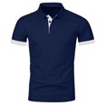 thumbnail image 6 of Yungyresw Polo Shirt for Men Slim Fit Short Sleeve Polo Contrast Trim Button Placket T-Shirt for Summer Wear Casual, 6 of 7