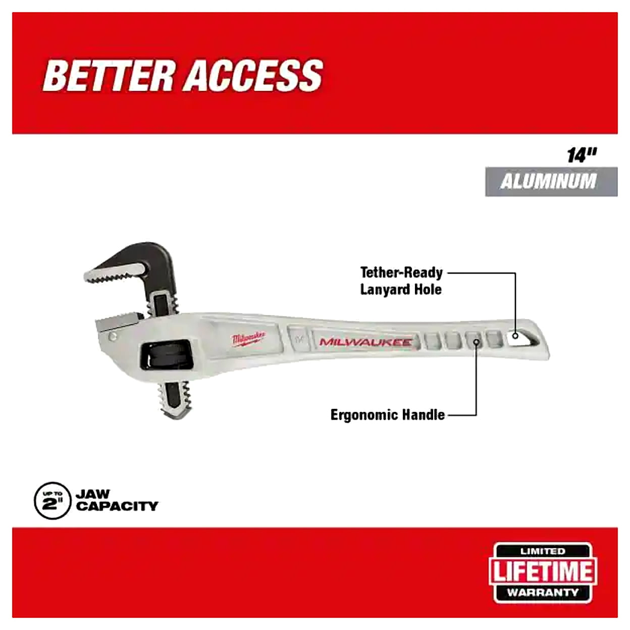 Milwaukee Tool 14" Aluminum Offset Pipe Wrench