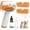 Orange, variant on Steam Brush for Dogs & Cats,5-in-1 Self-Cleaning  Steam Brush with 3 Swap-in Heads (, Dematting, Deshedding),  Hair Removal Comb,Includes   & Storage Bag