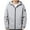 #Gray, variant on DPTALR Men's Solid Color Long Sleeve Hooded Casual Jacket with Zipper Pockets ,Velvet Lining,Dark Blue,XXXXL