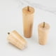 thumbnail image 2 of Patas de madera maciza para muebles, patas de silla, patas de tocador, patas de repuesto para sofá con almohadillas protectoras de goma y tornillos pretaladrados (18 cm), 2 of 4