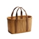thumbnail image 5 of Cesta tejida a mano, decorativa, ligera, versátil, cesta de la compra sencilla, cesta de flores para acampar, compras, jardinería en interiores y exte Medio, 5 of 8