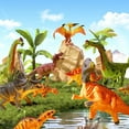 thumbnail image 6 of 50-Piece Dinosaur Toys Set with Storage Eggs,STEM Learning Dinosaur Models for Kids, Non-Toxic Dino Playset for Boys & Girls,Educational Prehistoric Adventure Toy Gift, 6 of 9