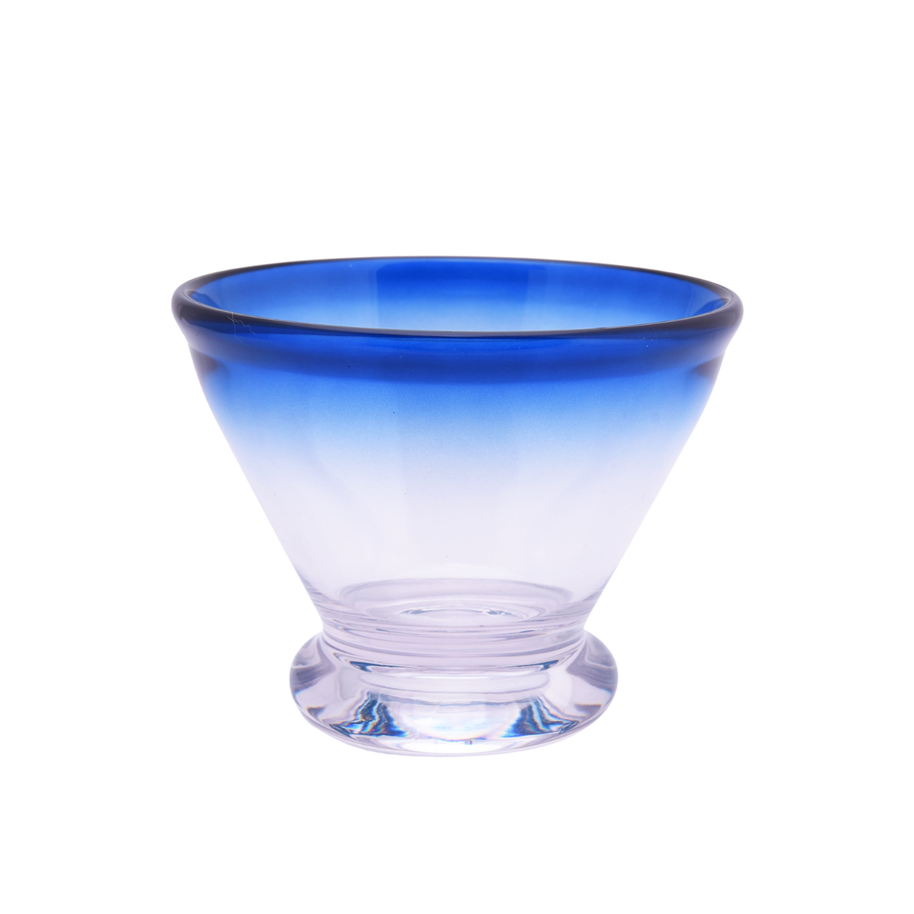 Mainstays 12-Ounce Acrylic Blue Rim Cocktail Tumbler