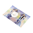 thumbnail image 3 of MKHERT Watercolor Colorful Arabian Horse Animal Portrait Placemats Table Mats for Dining Room Kitchen Table Decoration 12x18 inch,Set of 6, 3 of 4