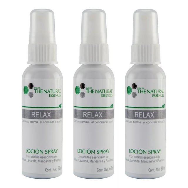 3 Spray Relax, Elimina Insomnio, Estres Y Duerme Profundo Caricia Aromática Relax
