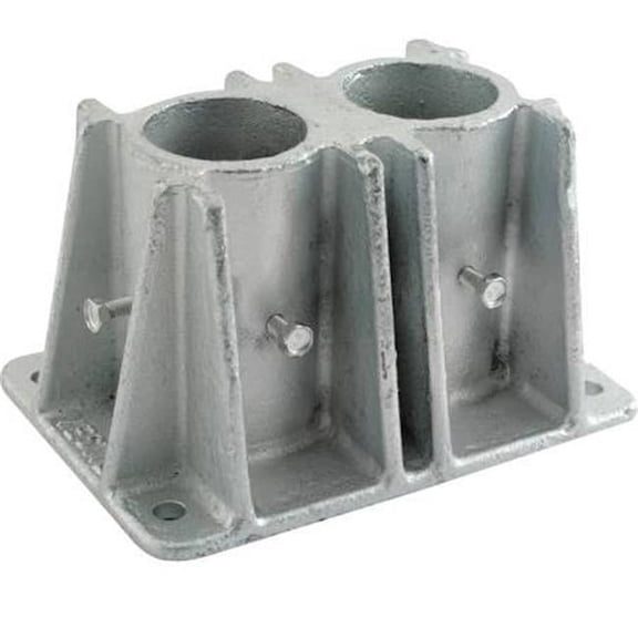 Vestil VDKR-P102 Steel Pipe Safety Railing Double Socket