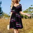 thumbnail image 4 of Unicornios cjos pájaros flores. patrón decorativo sin costuras. Arte popular. Vestido de manga corta vestido mujer elegante lujo, 4 of 7