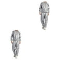 thumbnail image 4 of yingyy 1/2/3/5 Maison Salon Spa Sauna Combinaison Course Exercice Mise en Forme Veste de Survêtement Réutilisable Lavable PVC Combinaisons de Sport Argent m 2 Pcs, 4 of 6