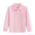 thumbnail image 2 of Fozruso Kids Long Sleeve Button Closure Shirts Comfortable Soft Summer Casual Collared Shirts for Boys and Girls School and Play Outfits, 2 of 4