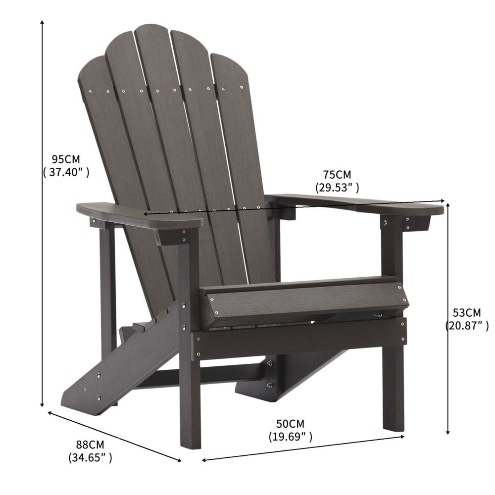 Kepooman Home Weather Resistant Seating for Garden Patio Backyard, Brown Kepooman Home Weather Resistant Seating for Garden Patio Backyard, Brown