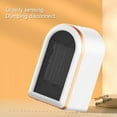 thumbnail image 4 of Calentador de ambiente, calentador de escritorio eléctrico de cerámica PTC, ventilador de alto rendimiento para el hogar, el dormitorio, la oficina, el escritorio, uso en interiores, 4 of 4