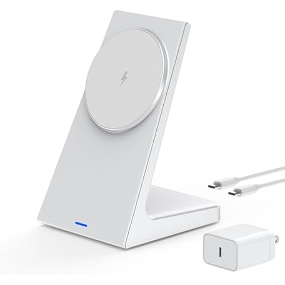 Saluqifa 20w Fast Mag-Safe Charger Stand,Stickable Desk Magnetic Wireless Charging with 25w PD Adapter,Office Magnetic Phone Charger for iPhone 16e/16/16 Pro/16 Plus/16 Pro Max/15/14/13/12 Series