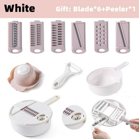 

12 In 1 Multi-Function Vegetable Chopper Carrots Potatoes Manually Cut Shred Slicer Radish Grater Kitchen Vegetable Tools