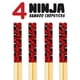 thumbnail image 2 of Juego de palillos GAMAGO Ninja 2 Bamboo, 4 pares, 23,5 cm, reutilizables, 2 of 7