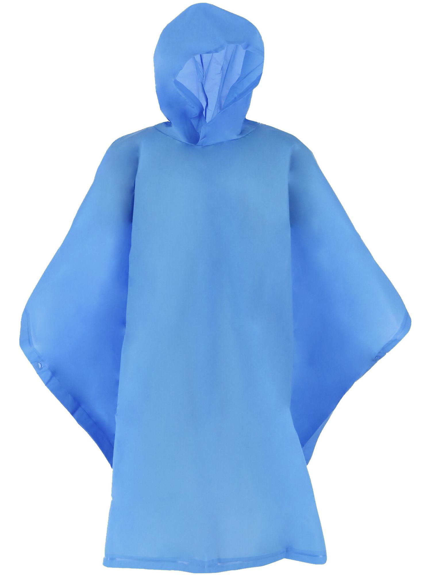 New Totes Kids' Hooded Pullover Rain Poncho with Snaps 