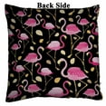 thumbnail image 2 of PKQWTM pink flamingos black Reversible Mermaid Cushion Cover Home Decor Sequin Pillow Case Size 20x20 inches, 2 of 2