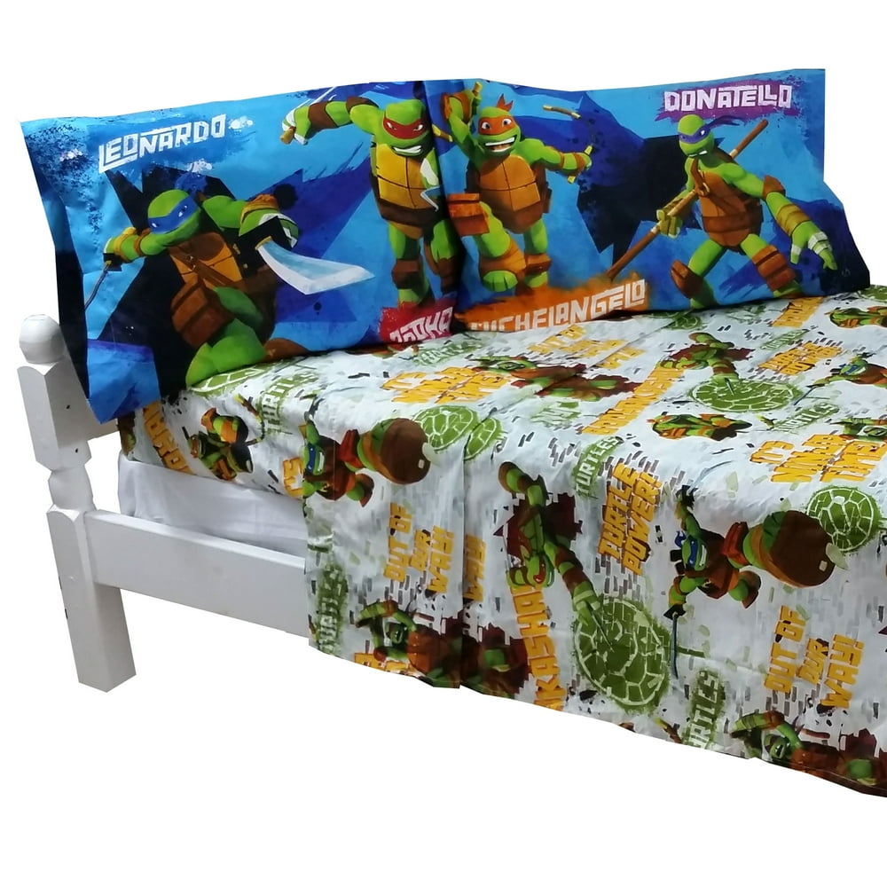 Teenage Mutant Ninja Turtles Bed Sheet Set TMNT Turtle Power Bedding
