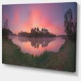 thumbnail image 2 of Purple Tinged Lake Sunrise View - Landscape Artwork Canvas, 2 of 3