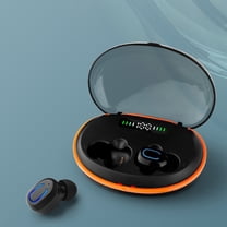 Earphone wireless, Hwkond Bluetooth Headphones 5.1 Wireless Earbuds Breathing Lamp Noise Reduction Bass IPX5 Waterproofs Sports Earphones Microphone Stereo Headset, Black, Up To 60% Off